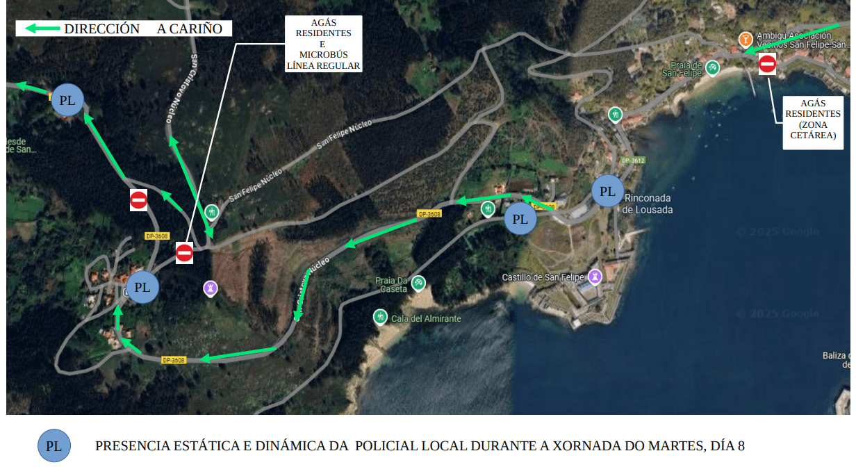 As adaptacións do tráfico na zona terán lugar mañá, o mércores e o sábado.